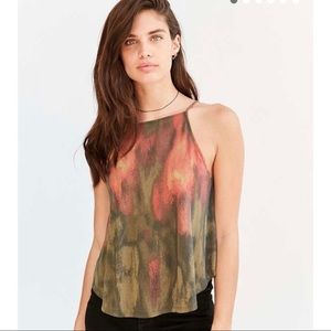 UO Silence & Noise Spaghetti Strap Crop Top - Sz M